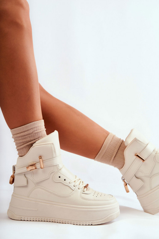 Women's Warm High Sport Shoes Beige Lexa Women's Warm High Sport Shoes Beige Lexa