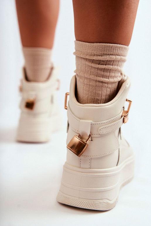 Women's Warm High Sport Shoes Beige Lexa Women's Warm High Sport Shoes Beige Lexa