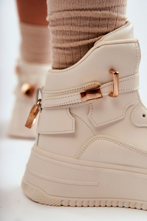Women's Warm High Sport Shoes Beige Lexa