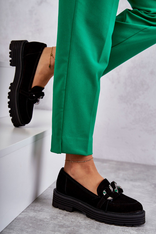 Women's Suede Shoes Laura Messi Black Women's Suede Shoes Laura Messi Black