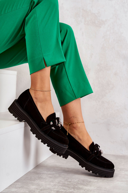 Women's Suede Shoes Laura Messi Black Women's Suede Shoes Laura Messi Black