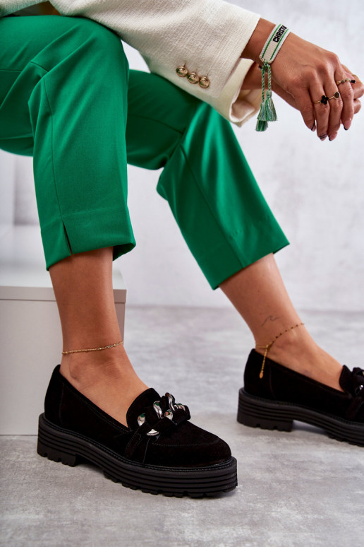 Women's Suede Shoes Laura Messi Black Women's Suede Shoes Laura Messi Black