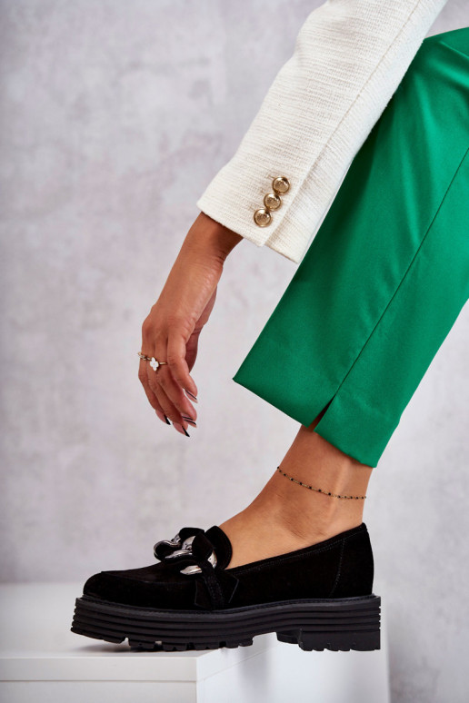 Women's Suede Shoes Laura Messi Black Women's Suede Shoes Laura Messi Black