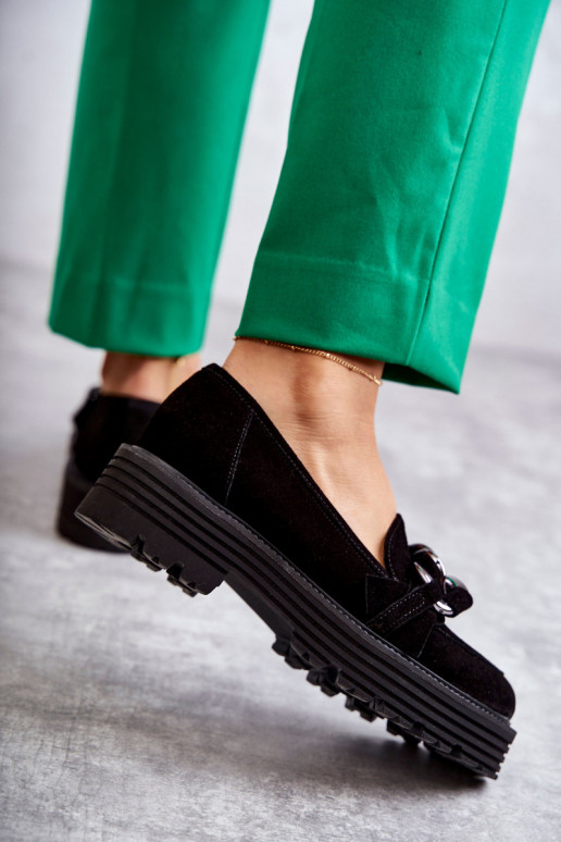 Women's Suede Shoes Laura Messi Black Women's Suede Shoes Laura Messi Black