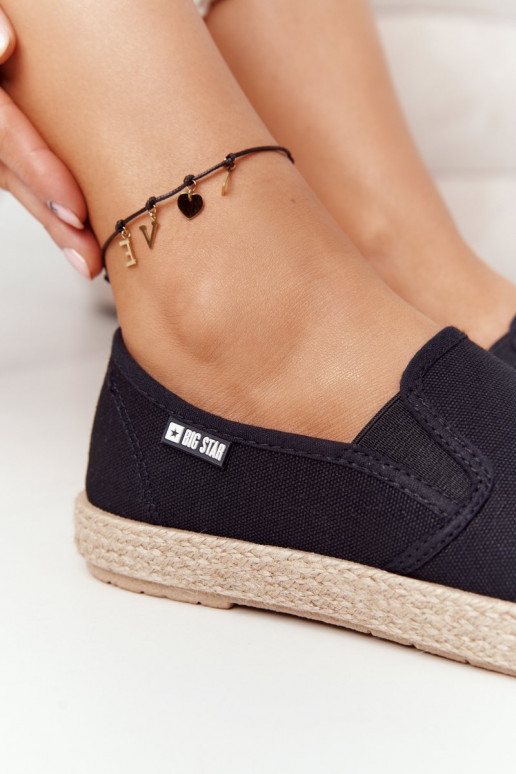 Espadrilles On A Braided Sole Big Star Black