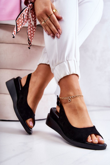 Women's Suede Buckle...