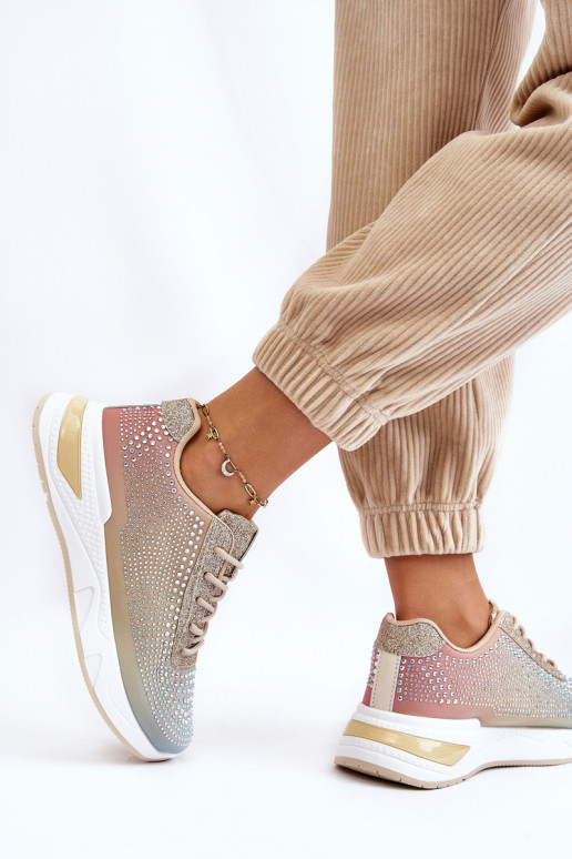 Women's Sneakers With Zircons Multicolour Raiden