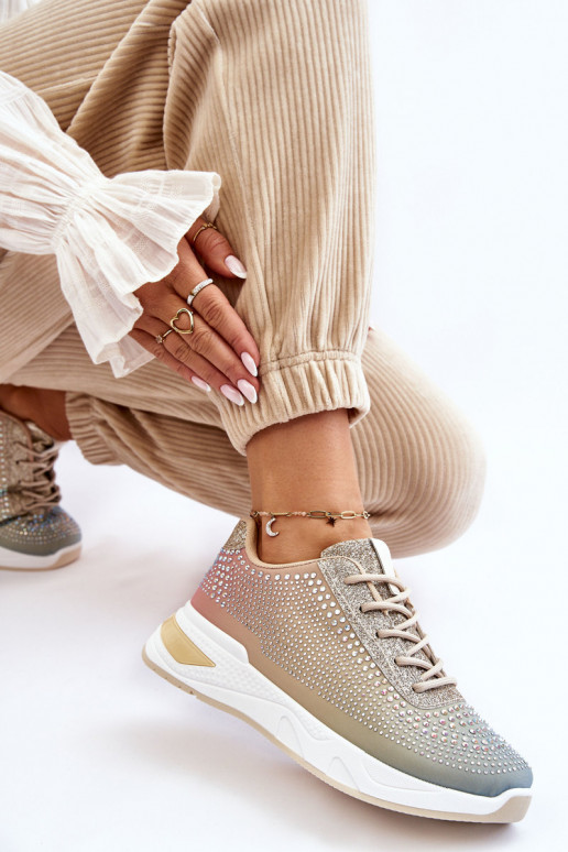 Women's Sneakers With Zircons Multicolour Raiden