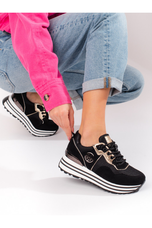 Juodos spalvos laisvalaikio batai su... Juodos spalvos laisvalaikio batai su...