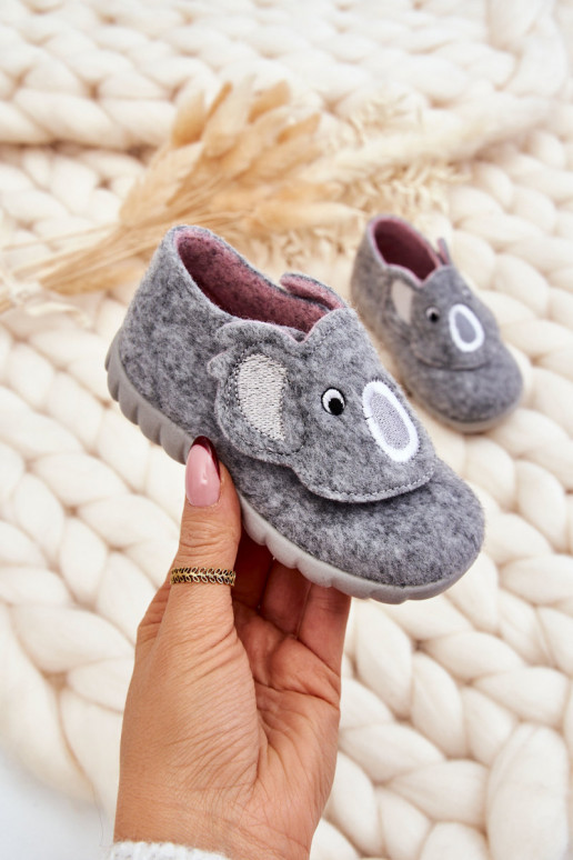 Children's Slippers Befado Koala 620P001 Gray