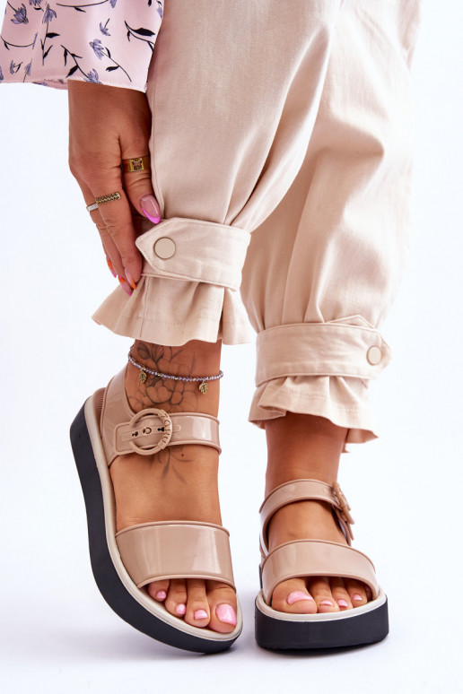Fragrant Hypoallergenic Sandals ZAXY Beige and Black