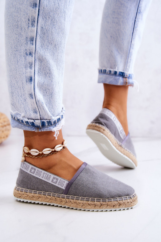 Slip-on espadrilles Big Star JJ274876 Grey