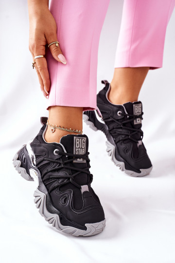 Women's Sport Shoes Memory Foam Big Star Black
