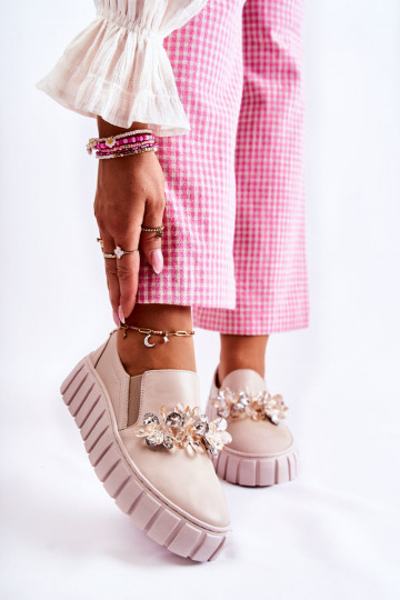 Women's Leather Sneakers...