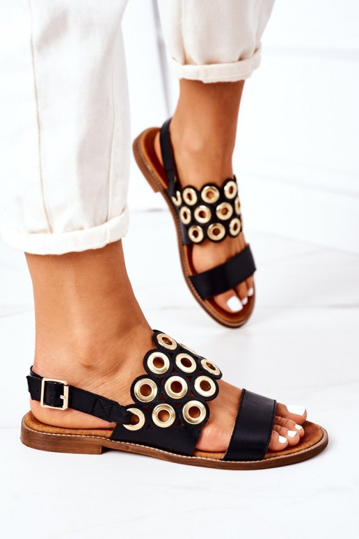 Leather Openwork Sandals Lewski Shoes... Leather Openwork Sandals Lewski Shoes...