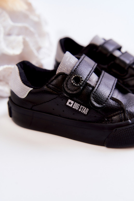 copy of Children's Sneakers With Velcro Big Star JJ374110 Black and Grey