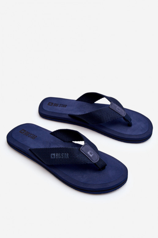 Men's Foam Flip Flops Big Star Navy Blue Men's Foam Flip Flops Big Star Navy Blue