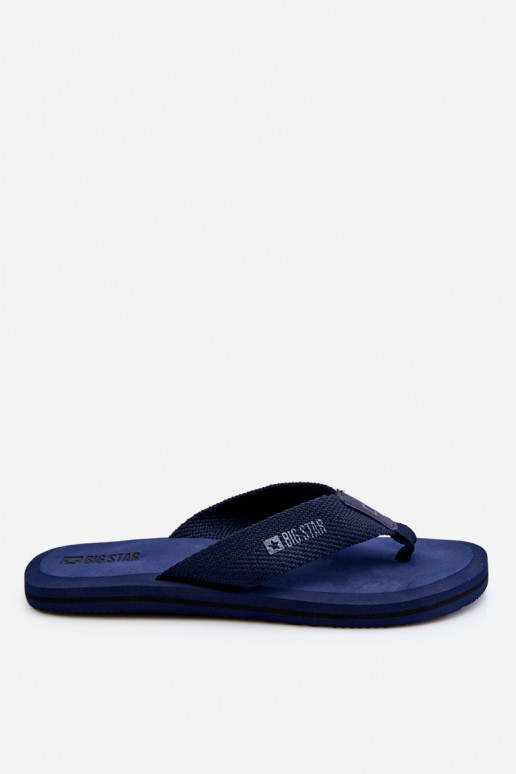 Men's Foam Flip Flops Big Star Navy Blue Men's Foam Flip Flops Big Star Navy Blue