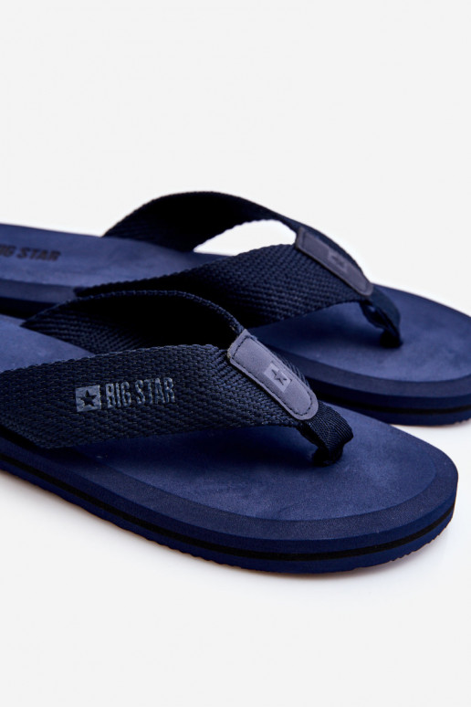 Men's Foam Flip Flops Big Star Navy Blue Men's Foam Flip Flops Big Star Navy Blue