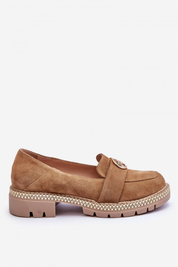 Elegant Suede Loafers Dark... 2