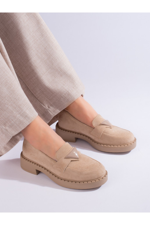 Suede  Women's moccasins beige Potocki Suede  Women's moccasins beige Potocki