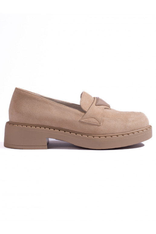 Suede  Women's moccasins beige Potocki Suede  Women's moccasins beige Potocki