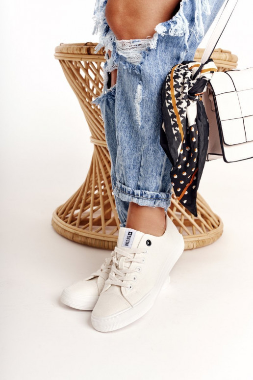 Women's Low Sneakers Big Star White