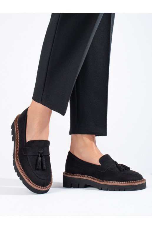 Suede Women's moccasins Vinceza black Suede Women's moccasins Vinceza black