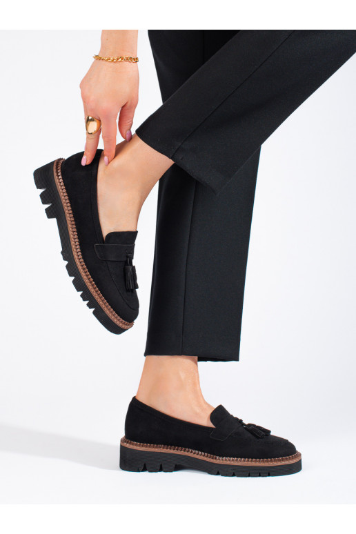 Suede Women's moccasins Vinceza black Suede Women's moccasins Vinceza black