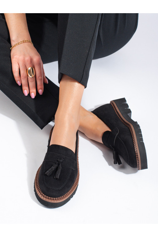 Suede Women's moccasins Vinceza black Suede Women's moccasins Vinceza black