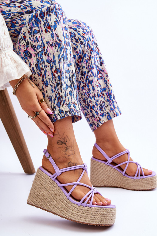 Fashionable Wedge Sandals With Braid... Fashionable Wedge Sandals With Braid...