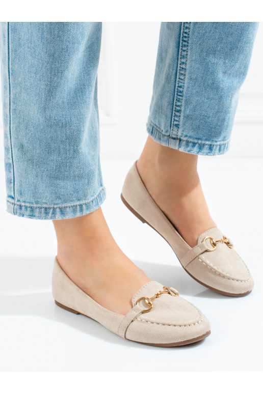 Beige Women's moccasins Potocki Beige Women's moccasins Potocki