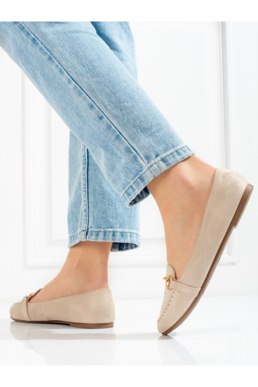 Beige Women's moccasins Potocki Beige Women's moccasins Potocki