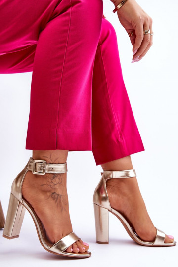 Heel Sandals gold Georgina 2