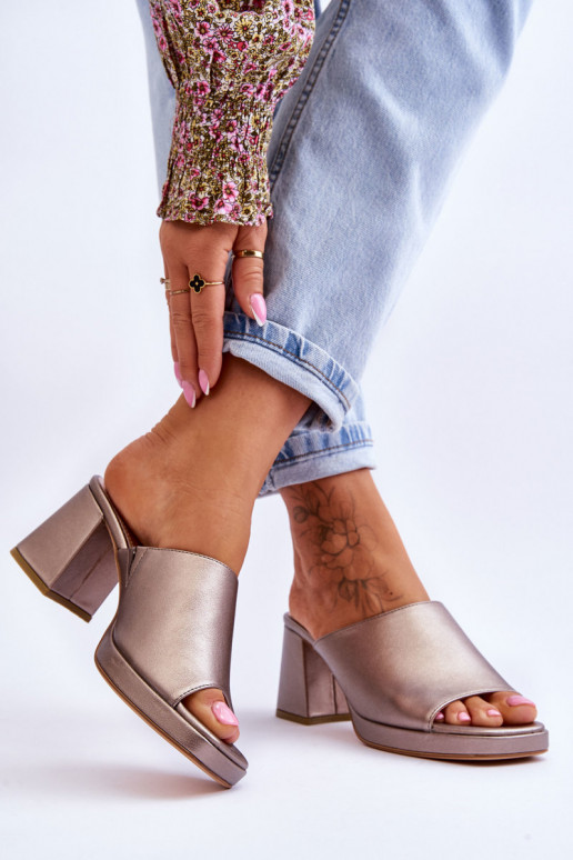 Fashionable Heeled Slippers Sergio... Fashionable Heeled Slippers Sergio...