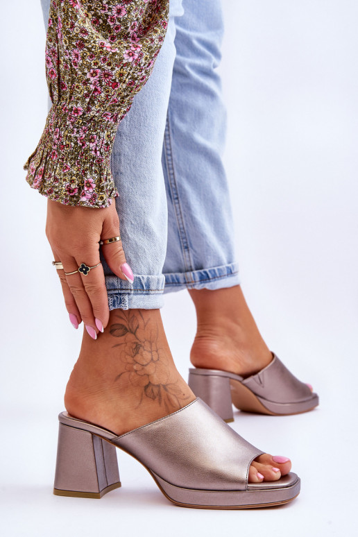 Fashionable Heeled Slippers Sergio... Fashionable Heeled Slippers Sergio...