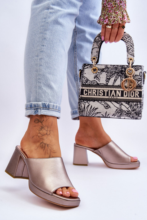 Fashionable Heeled Slippers Sergio... Fashionable Heeled Slippers Sergio...