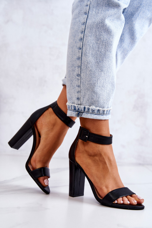 Heel Sandals Black Georgina Heel Sandals Black Georgina