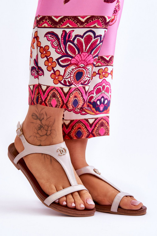 Flat Sandals With Decoration S.Barski... Flat Sandals With Decoration S.Barski...