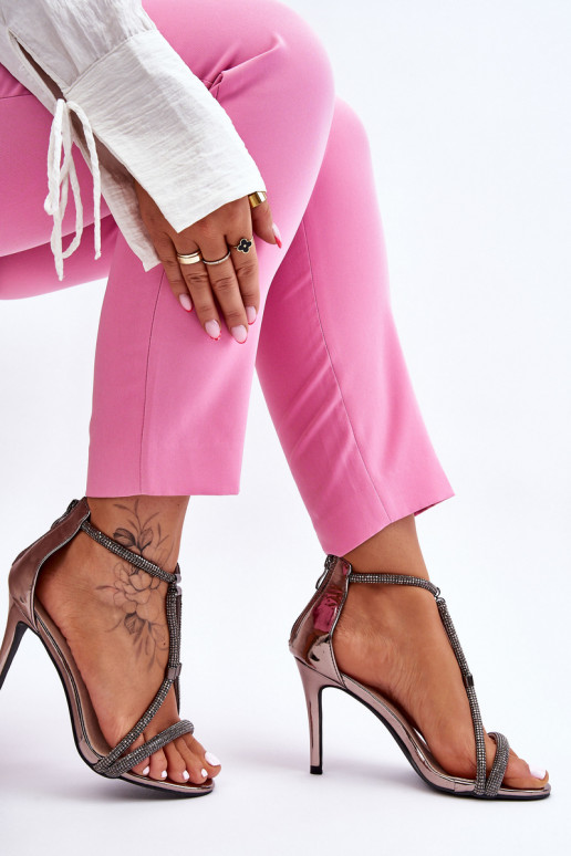 Elegant Sandals On A High Heel With... Elegant Sandals On A High Heel With...