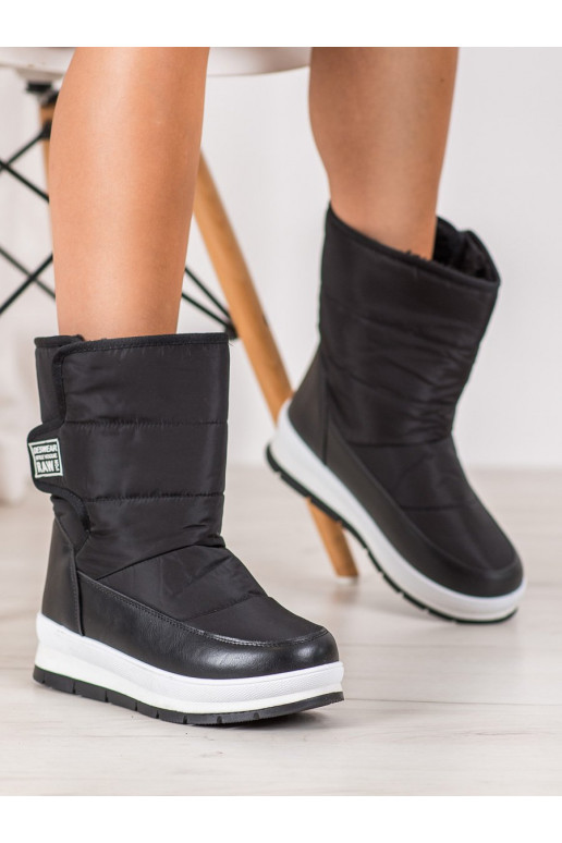 Juodos spalvos sniego batai su... Juodos spalvos sniego batai su...