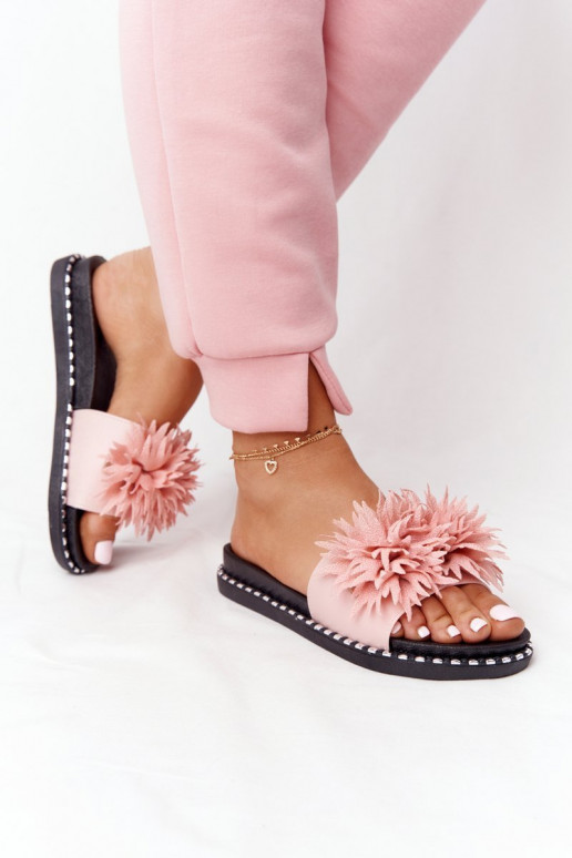Rubber Slippers With Rhinestones...