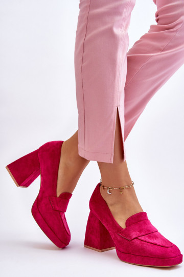 Suede Pumps On A Chunky... 2