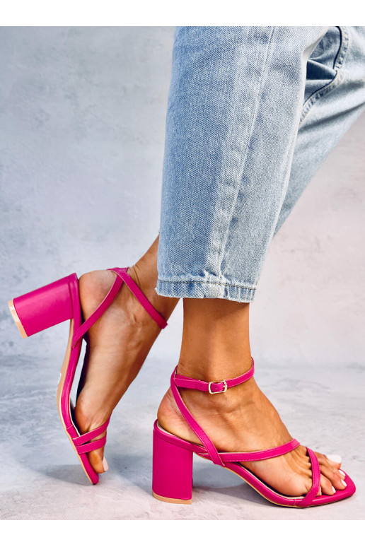 Stylish high-heeled sandals THERESA pink