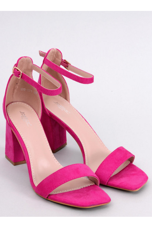 Sandals on the heel AISHA pink