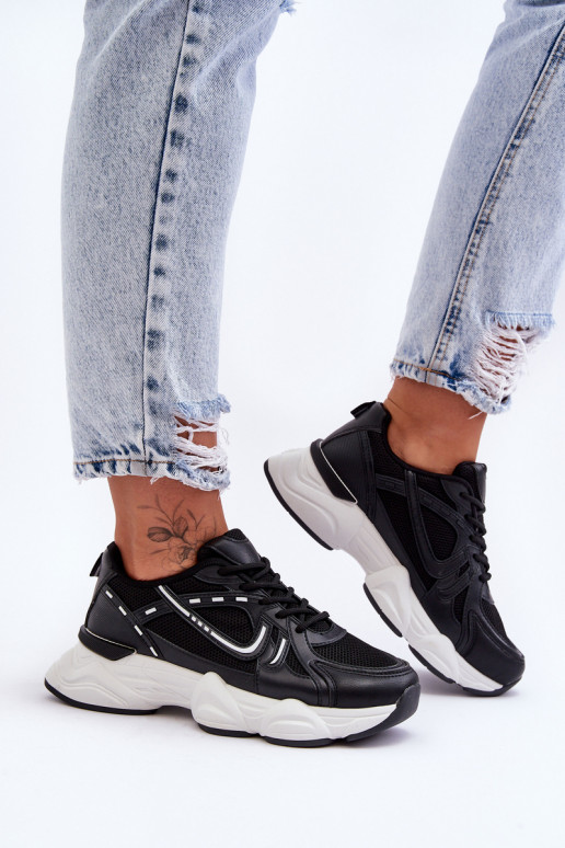 Women's Sports Sneakers Black Feluci Women's Sports Sneakers Black Feluci