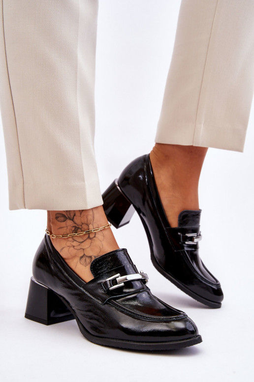 Comfortable Lacquered Pumps Black Damira Comfortable Lacquered Pumps Black Damira