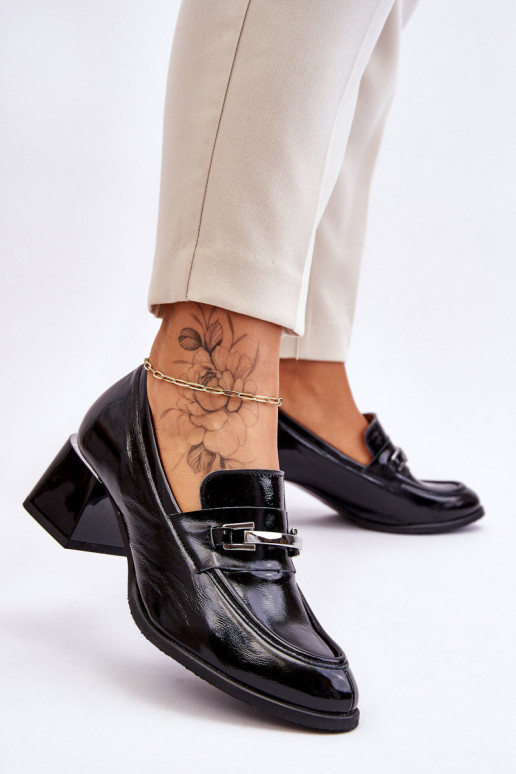 Comfortable Lacquered Pumps Black Damira Comfortable Lacquered Pumps Black Damira