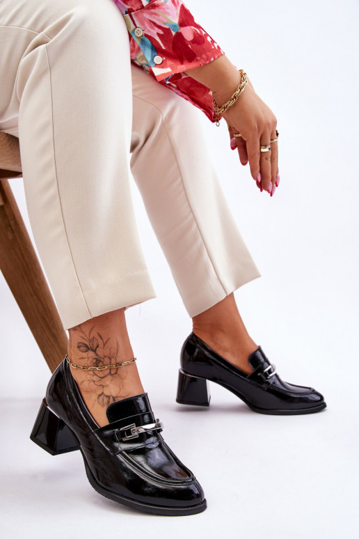 Comfortable Lacquered Pumps Black Damira Comfortable Lacquered Pumps Black Damira