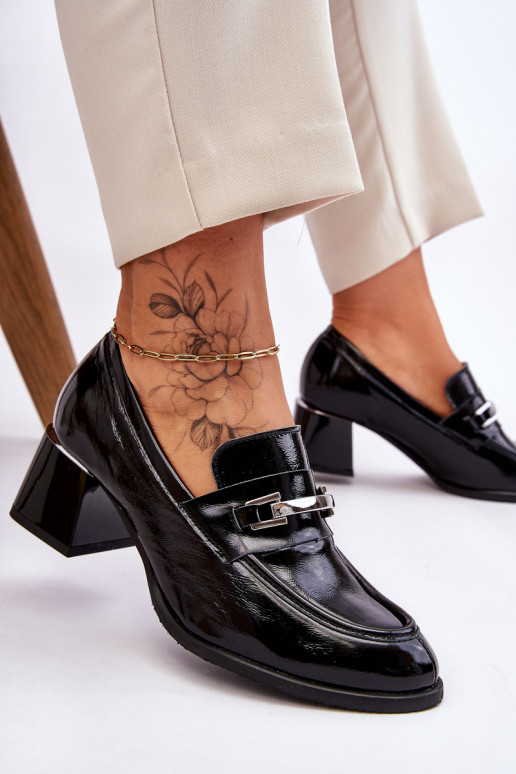 Comfortable Lacquered Pumps Black Damira Comfortable Lacquered Pumps Black Damira